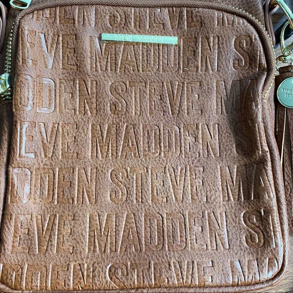 Steve Madden Cognac Logo Crossbody Bag - Picture 5 of 11